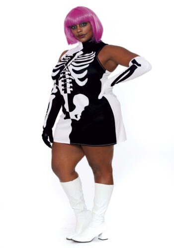 Plus Size Parti-Skeleton Costume for Women