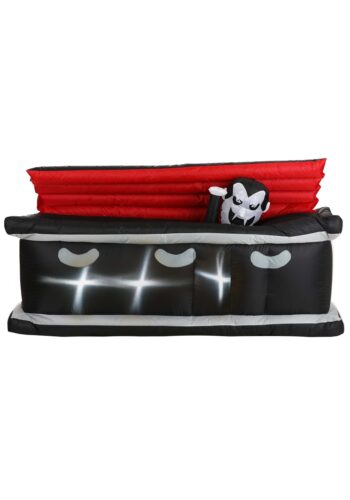 Vampire's Coffin Inflatable Light Up Halloween Decoration