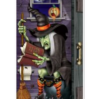 Witch Bathroom Door Cover Decoration