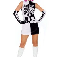 Women's Sexy Parti-Skeleton Costume Dress