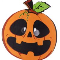 Grinning Jack-O-Lantern Mask for Adults