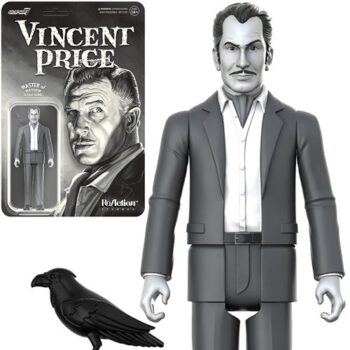 Vincent Price (Ascot, Grayscale) 3 3/4-Inch ReAction Figure