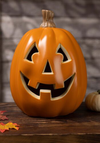 Large Realistic 12" Light Up Pumpkin Decoration