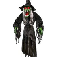 4 Ft Hanging Green Wicked Witch Decoration