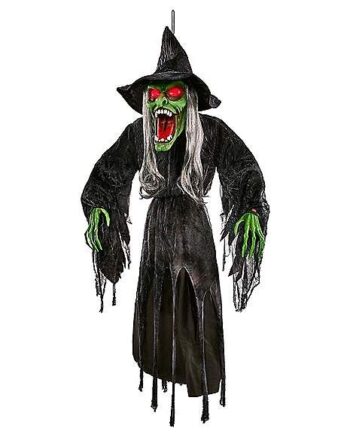 4 Ft Hanging Green Wicked Witch Decoration