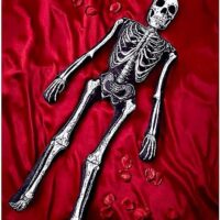 5.25 Ft Gothic Noir Skeleton Pillow