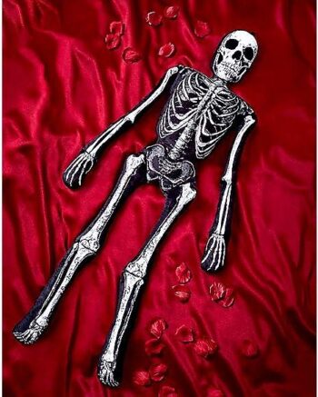 5.25 Ft Gothic Noir Skeleton Pillow