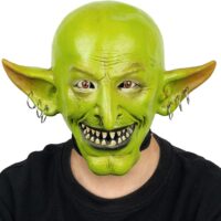 AQKILO® Goblin Mask Scary Halloween Latex Full Head Realistic Masks Fancy Dress for Halloween Carnival Costume Party