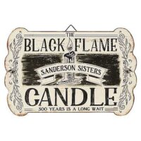 Black Flame Candle Sign - Hocus Pocus