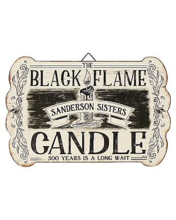 Black Flame Candle Sign - Hocus Pocus