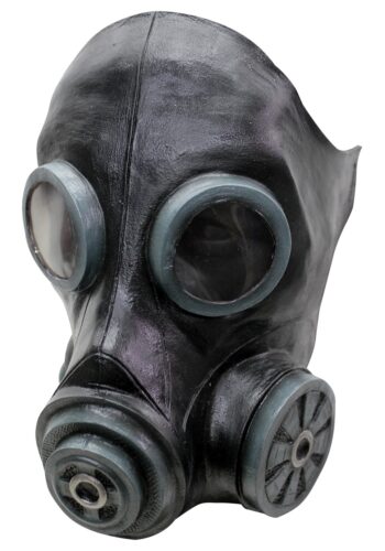 Black Smoke Costume Mask for Adults