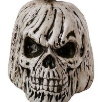 Black and White Pumpkin Skull