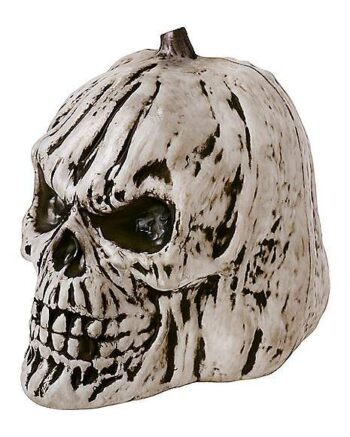 Black and White Pumpkin Skull