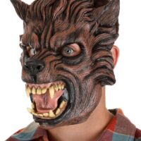 Brown Wolf Mask for Adults