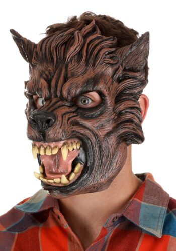 Brown Wolf Mask for Adults