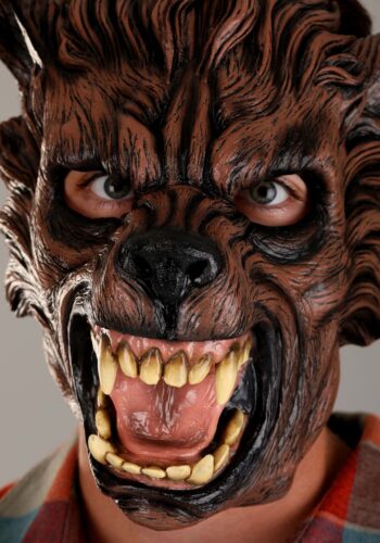 Brown Wolf Mask for Adults