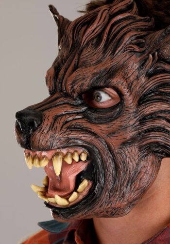 Brown Wolf Mask for Adults