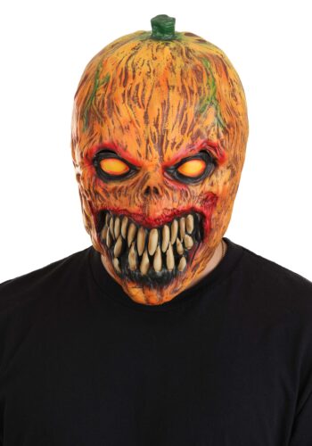 Carnivorous Pumpkin Mask for Adults