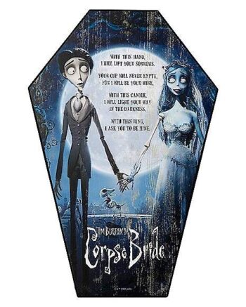 Corpse Bride Coffin Sign - 14 Inch.