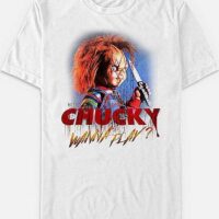 Creepy Wanna Play T Shirt - Chucky