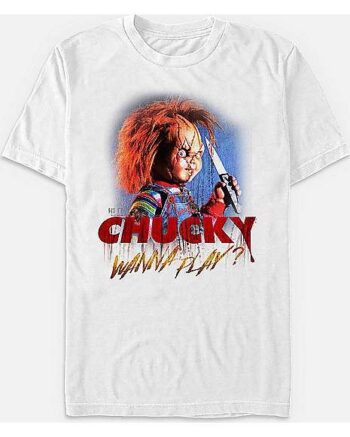 Creepy Wanna Play T Shirt - Chucky