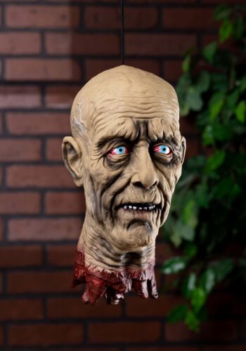 Decapitated Old Man Head Halloween Decoration