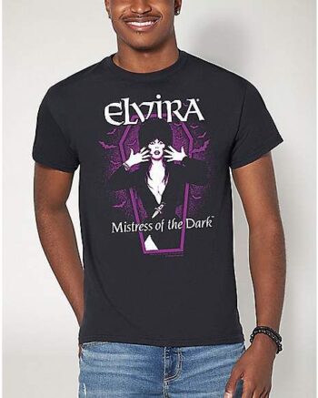 Elvira Purple Bats T Shirt - Elvira