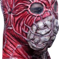 Ghoulish Productions Biomechanical Gas Creature Mask, Red Skin Creature Latex Mask. Red Skin With Veins Mask. Urban Masks Line. Adult Mask One size latex mask