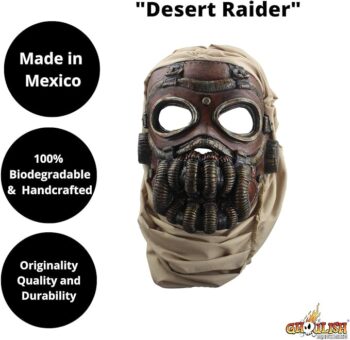 Ghoulish Productions Desert Rider, Russian Gas Mask, Gas Mask & Steampunk Line. Adult Mask One size latex mask