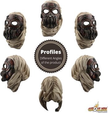 Ghoulish Productions Desert Rider, Russian Gas Mask, Gas Mask & Steampunk Line. Adult Mask One size latex mask