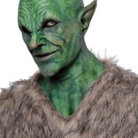 Ghoulish Productions Tek'Zik Green Globlin Scary Latex Mask Realistic Hyper Mask