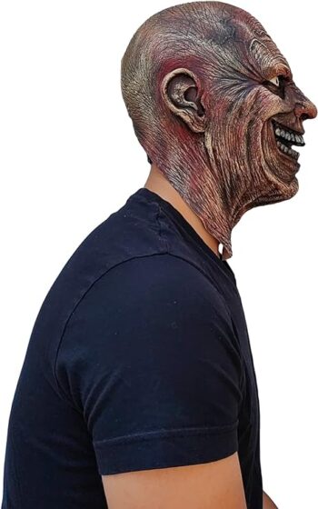 Ghoulish Productions The Old Man Mask, Old Man Mask Realistic. Old Man Mask Realistic Full Face And Neck. Creepypastas Line. Adult Mask One size latex mask