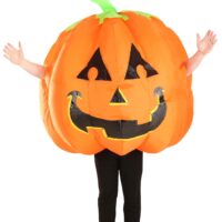 Grinning Inflatable Pumpkin Adult Costume