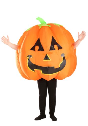 Grinning Inflatable Pumpkin Adult Costume