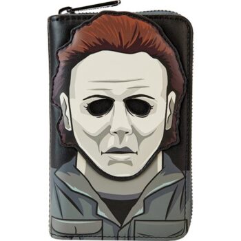 Halloween Michael Myers Cosplay Glow-in-the-Dark Zip-Around Wallet