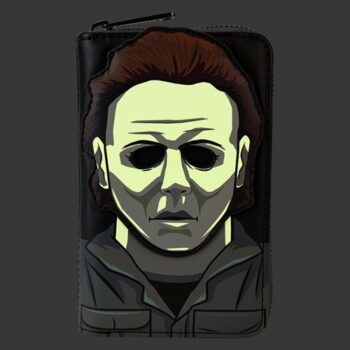 Halloween Michael Myers Cosplay Glow-in-the-Dark Zip-Around Wallet