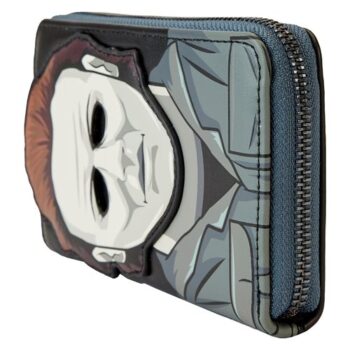 Halloween Michael Myers Cosplay Glow-in-the-Dark Zip-Around Wallet