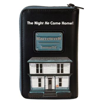 Halloween Michael Myers Cosplay Glow-in-the-Dark Zip-Around Wallet