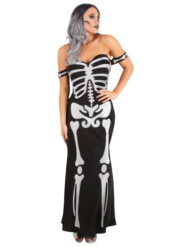 High Fashion Skeleton Costume for Women