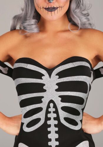 High Fashion Skeleton Costume for Women