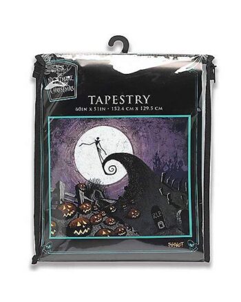 Jack Skellington Silhouette Tapestry - The Nightmare Before Christmas