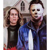 Laurie Strode and Michael Myers Canvas - Halloween