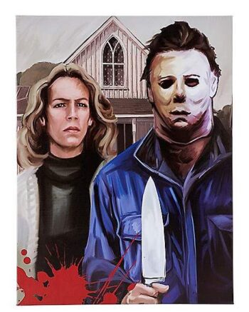 Laurie Strode and Michael Myers Canvas - Halloween