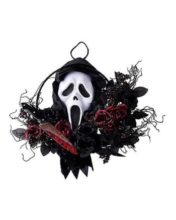 Light-Up Ghost Face ® Slasher Wreath