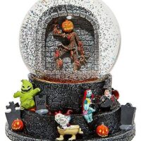 Light-Up Jack Skellington Pumpkin King Snow Globe - The Nightmare Before Christmas