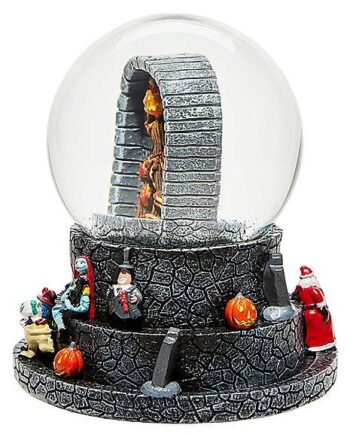 Light-Up Jack Skellington Pumpkin King Snow Globe - The Nightmare Before Christmas