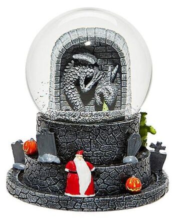 Light-Up Jack Skellington Pumpkin King Snow Globe - The Nightmare Before Christmas