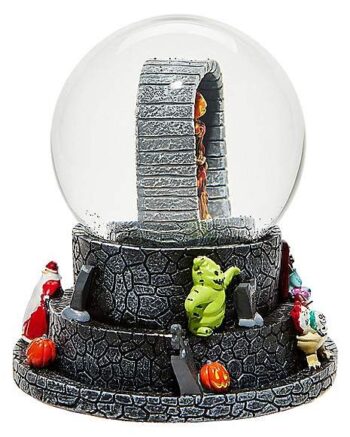 Light-Up Jack Skellington Pumpkin King Snow Globe - The Nightmare Before Christmas