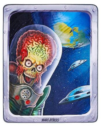 Mars Attacks Window Fleece Blanket