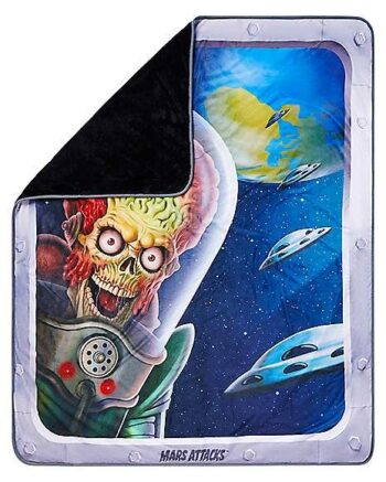 Mars Attacks Window Fleece Blanket